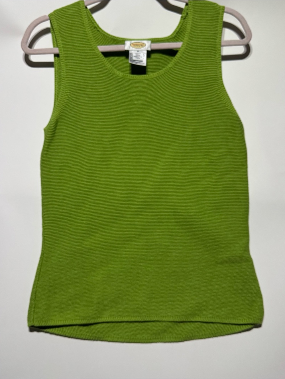 Talbots Green Knit Tank Top